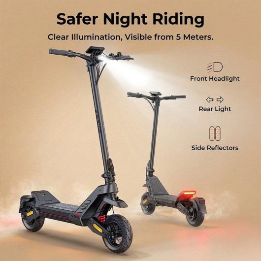Patinete électrique ENGWE Y700 ABE 500W Autonomie 85km Roues 10" Freins disque Noir