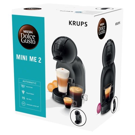 Kapselkaffeemaschine Krups Mini Me KP143B 0,8 L 1600 W Grau