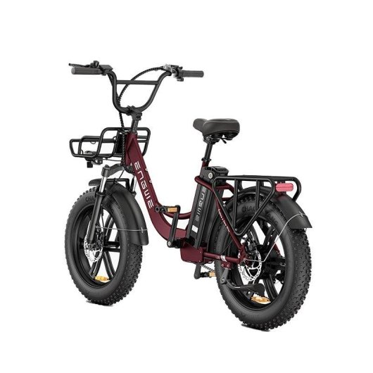 Bicicleta eléctrica ENGWE L20 BOOST 20" 48V 13Ah 250W 75Nm 126km Sensor de Par Roja