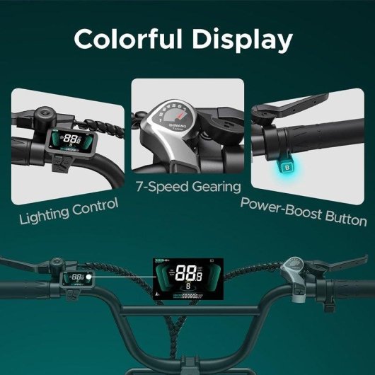 Bicicleta eléctrica ENGWE L20 BOOST 20" 48V 13Ah 250W 75Nm 126km Sensor de Par Roja