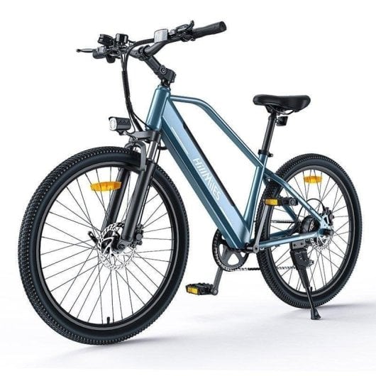 Bicicleta Eléctrica de Montanha HillMiles MileTrail 1 26p 250W 7 velocidades Azul