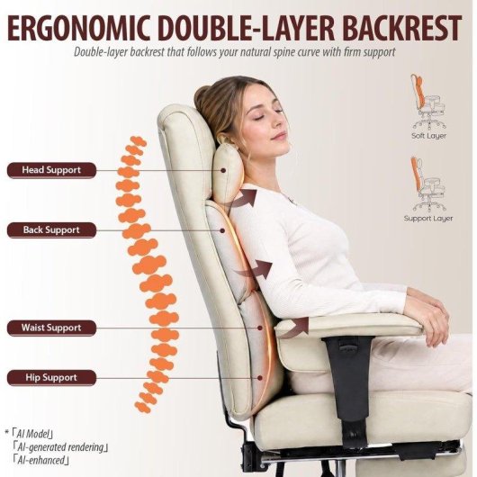 Gaming-Stuhl GTPLAYER Ergonomischer Buero-Stuhl