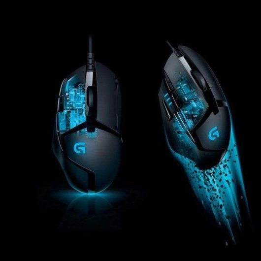 Souris Logitech G402 Hyperion Fury Filaire 4000 DPI Noire Éclairage Bleu