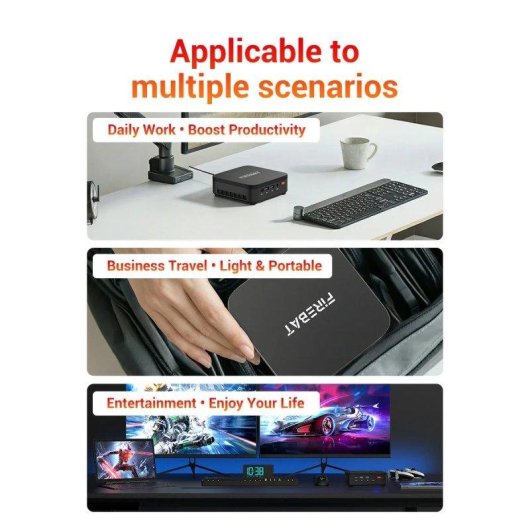 Mini PC FIREBAT R3 AMD Ryzen 3 4300U/16GB/512GB SSD/Radeon/Windows 11