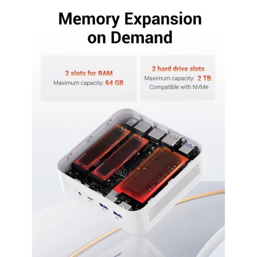 Mini PC FIREBAT AM02 AMD Ryzen 7 H255/16GB/512GB SSD/Radeon 780M Windows 11