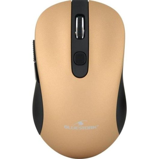 Rato Bluestork Office 60 Sem Fios 2.4 GHz 1600 DPI Ouro Metalizado 6 Botões