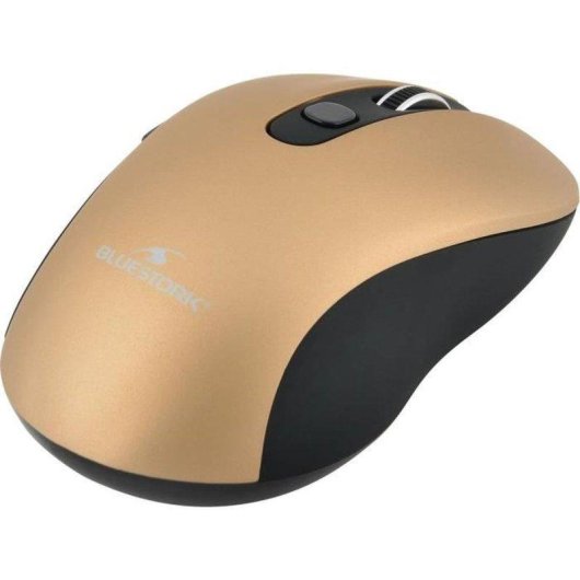 Rato Bluestork Office 60 Sem Fios 2.4 GHz 1600 DPI Ouro Metalizado 6 Botões