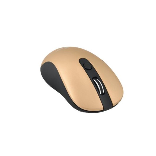 Rato Bluestork Office 60 Sem Fios 2.4 GHz 1600 DPI Ouro Metalizado 6 Botões