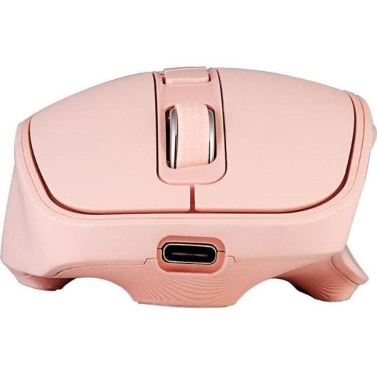 Ratón Yenkee YMS 2080PK Inalámbrico 2400 DPI Rosa Recargable USB-C 6 Botones