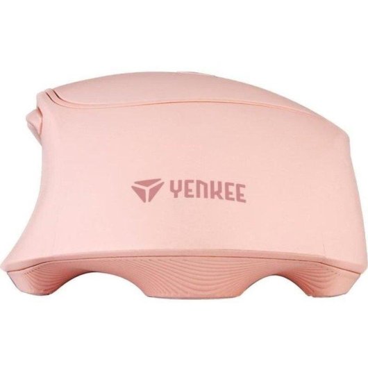 Ratón Yenkee YMS 2080PK Inalámbrico 2400 DPI Rosa Recargable USB-C 6 Botones