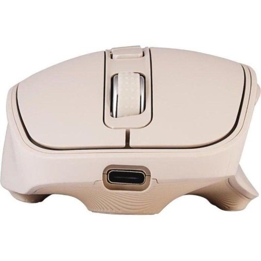 Ratón Yenkee YMS 2080BG Inalámbrico 2.4 GHz 800-2400 DPI Beige y marrón Recargable USB-C