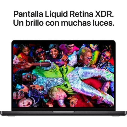 Apple MacBook Pro Apple M5 10 Núcleos/24GB/4TB SSD/GPU 10 Núcleos/14" Negro Vidrio estándar + Cargador 96W