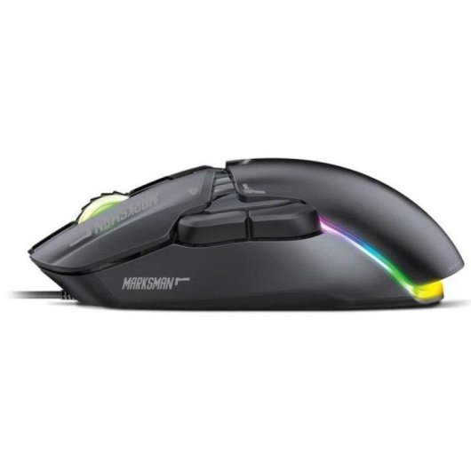 Ratón Yenkee Marksman YMS 3600BK Cable RGB 12400 DPI 6 Botones Negro
