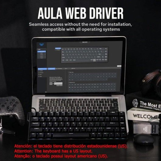 Tastiera Aula Win68 HE 60% Magnetica Hall Effect Rapid Trigger RGB USB-C USA