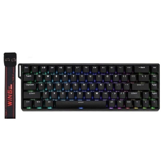 Tastiera Aula Win68 HE 60% Hall Effect Magnetica Rapid Trigger RGB Layout USA