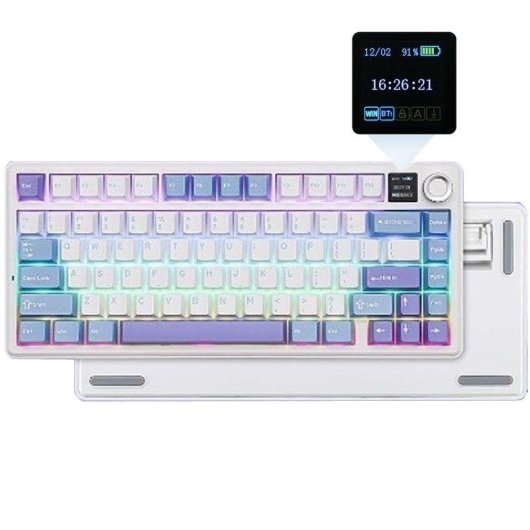 Tastatur Aula F75 Max 75% kompakt mit TFT-Display und anpassbarem RGB