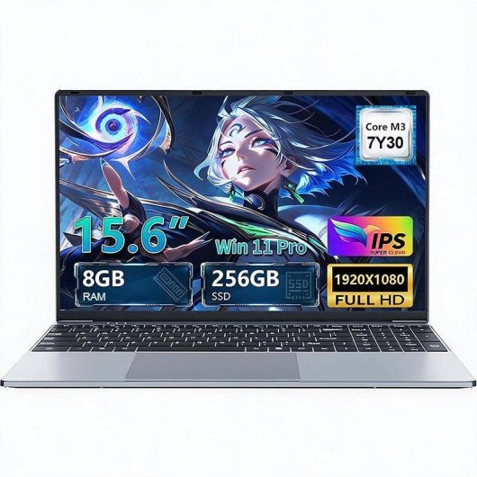 Laptop Funyet 15,6" Intel Core M3-7Y30 8GB 256GB SSD Windows 11 Pro