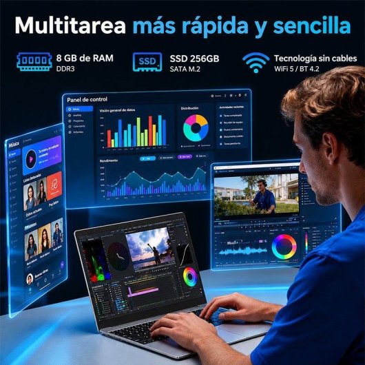 Laptop Funyet 15,6" Intel Core M3-7Y30 8GB 256GB SSD Windows 11 Pro