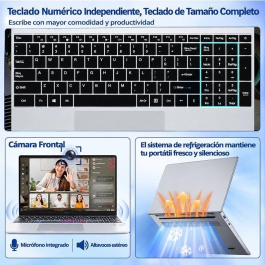 Laptop Funyet 15,6" Intel Core M3-7Y30 8GB 256GB SSD Windows 11 Pro