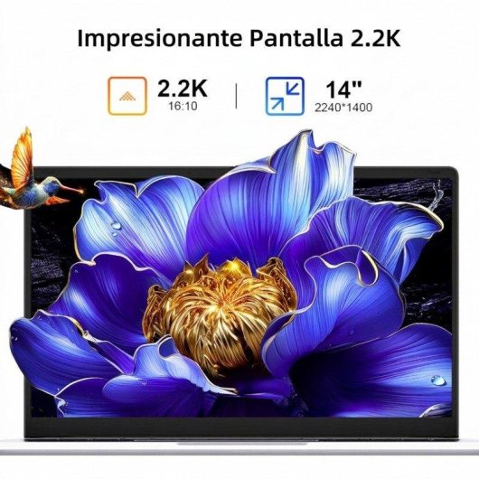 Portátil Ninkear S14 14" AMD Ryzen 5 6600H 16GB 512GB SSD Radeon 660M Windows 11