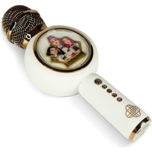 Microphone OTL KPOP DEMON HUNTER Huntr/x Sans Fil Bluetooth LED Or