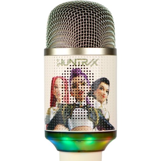 Microfono Karaoke OTL KPOP Demon Hunter Huntr/x LED Dorato Portatile