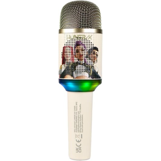 Microfono Karaoke OTL KPOP Demon Hunter Huntr/x LED Dorato Portatile