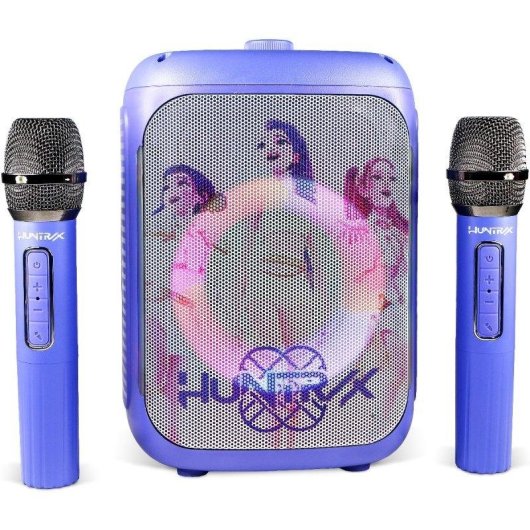 Colunas OTL KPOP DEMON HUNTER 20W Bluetooth USB AUX LED