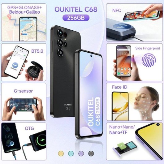 Oukitel C68 4G 8GB 256GB 7.2" Dorado