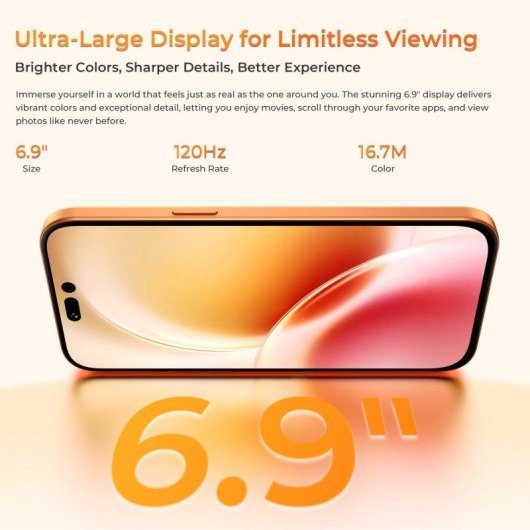 Oukitel C17 Plus 4G 6GB 256GB 6.9" Azul