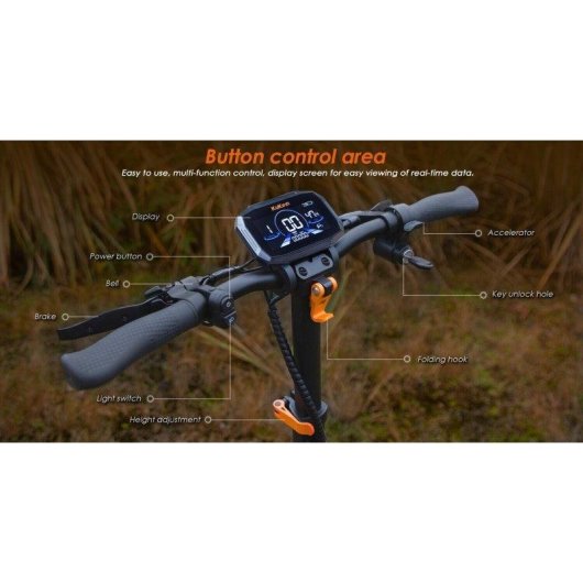 Elektroroller KuKirin G2 Pro ABE 500W Reichweite 65km Scheibenbremsen Schwarz