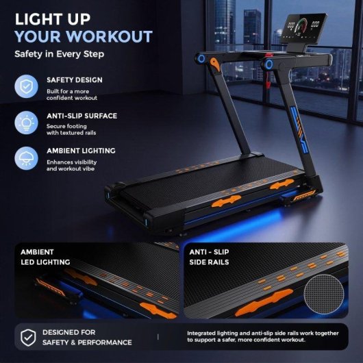 Formill FT71 Faltbare Laufband 3,5CV Bluetooth 16km/h 24% Neigung