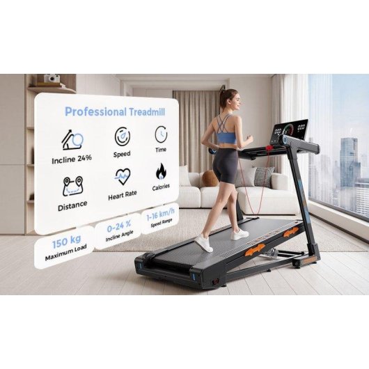 Formill FT71 Faltbare Laufband 3,5CV Bluetooth 16km/h 24% Neigung