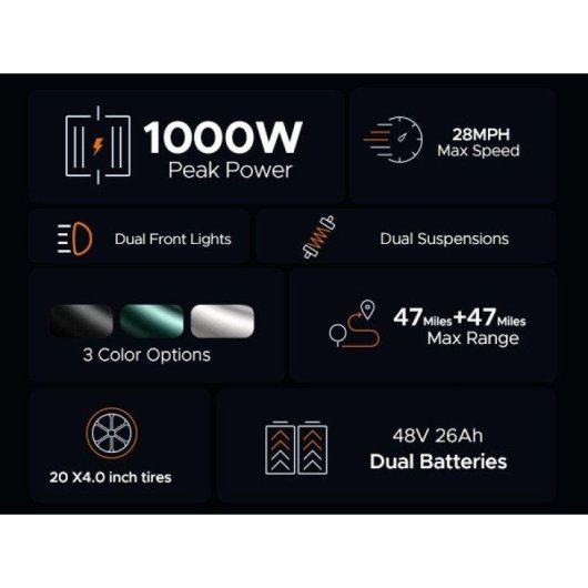 Velo Electrique Engwe M20 250W Batterie 48V 75km autonomie