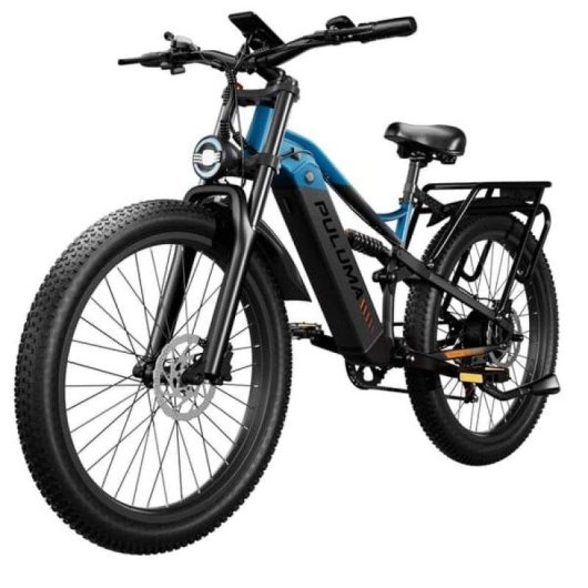 Bicicleta Eléctrica Puluma PE86 Azul Gris 1000W Batería 48V 20Ah Ruedas 26 x 3.0"