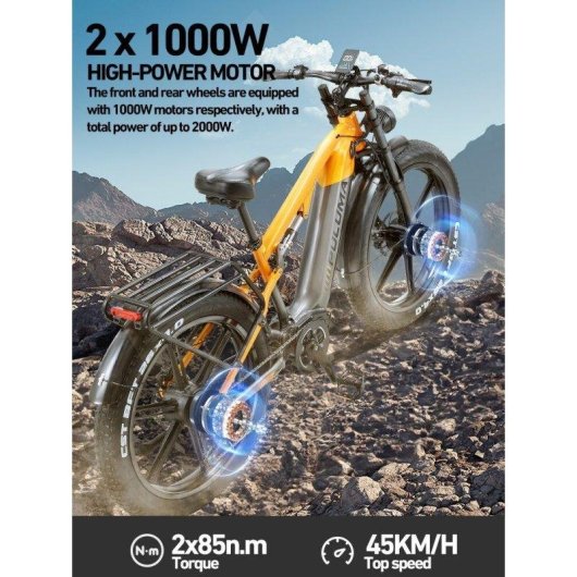 Velo electrique Puluma PH003 Orange 2000W