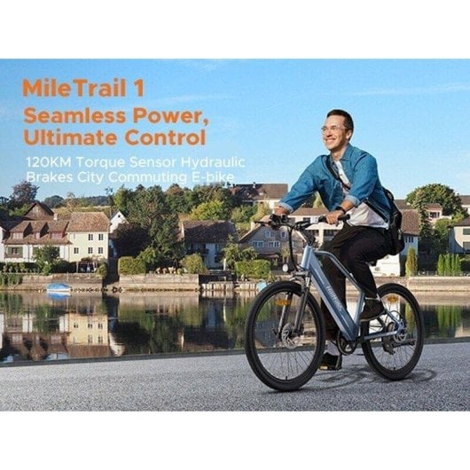 Velo electrique HillMiles MileTrail 1 Bleu