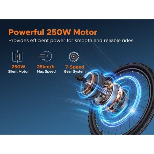Velo electrique HillMiles MileTrail 1 Bleu