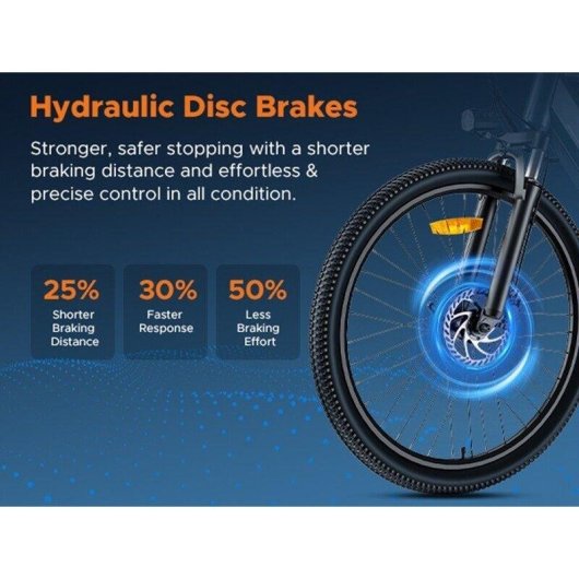Vélo électrique HillMilES Miletrail 1 Gris 250W 36V 13Ah 26x1.95 Capteur de couple