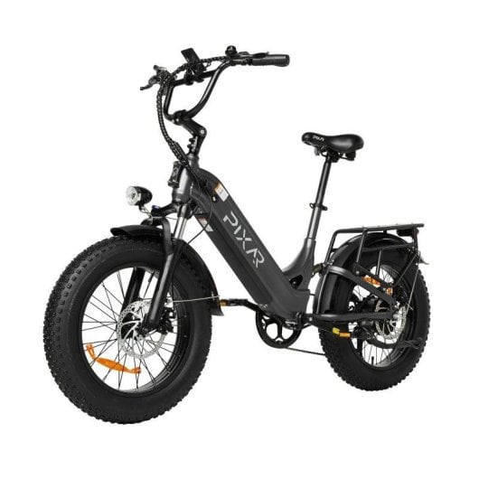 Bicicleta eléctrica plegable Pixar RIDE 1 plateada 500W 60-90 km 32 km/h