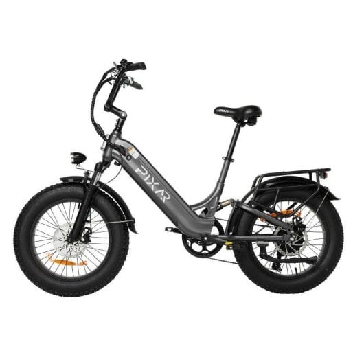 Bicicleta eléctrica plegable Pixar RIDE 1 plateada 500W 60-90 km 32 km/h