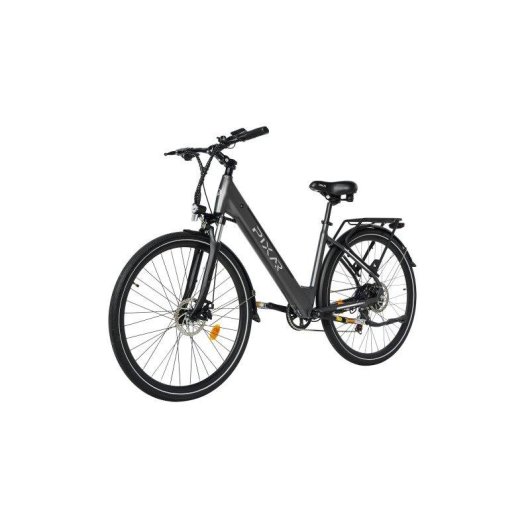 Bicicleta Eléctrica Pixar CITY 1 Plateada 250W 36V 120 km Shimano 7v