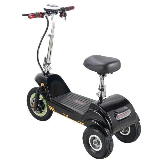 Patinete électrique Twofish TF03 350W Autonomie 30km Suspension 12" Noir