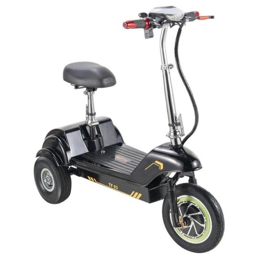 Patinete électrique Twofish TF03 350W Autonomie 30km Suspension 12" Noir