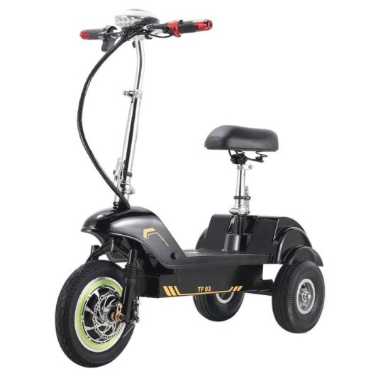 Patinete électrique Twofish TF03 350W Autonomie 30km Suspension 12" Noir