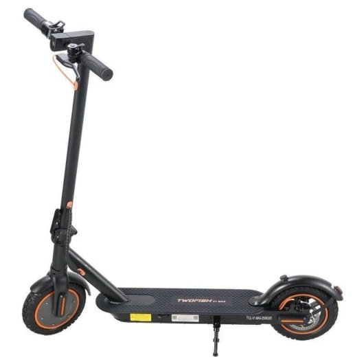 Patinete électrique Twofish V1 Max 350W Autonomie 25km Pneus 10" Frein disque Noir