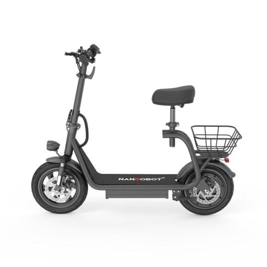 Patinete électrique Nanrobot M5 Pro 750W Autonomie 40km Pneus 12" Disques Noir