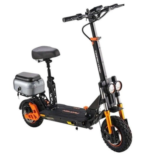 Patinette électrique Twofish V5 Max 800W Autonomie 45km Pneus tout-terrain Noir
