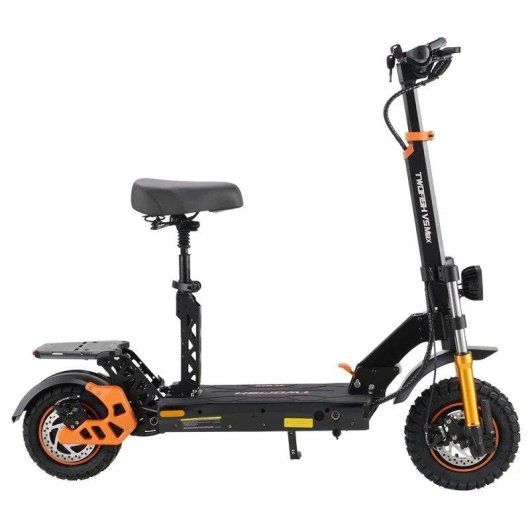 Patinette électrique Twofish V5 Max 800W Autonomie 45km Pneus tout-terrain Noir