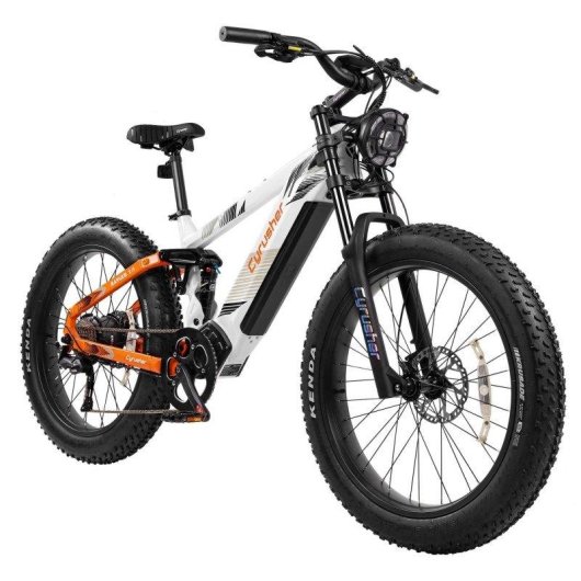 Velo Electrique de Montagne Cyrusher Ranger 2.0 52V 20Ah Blanc